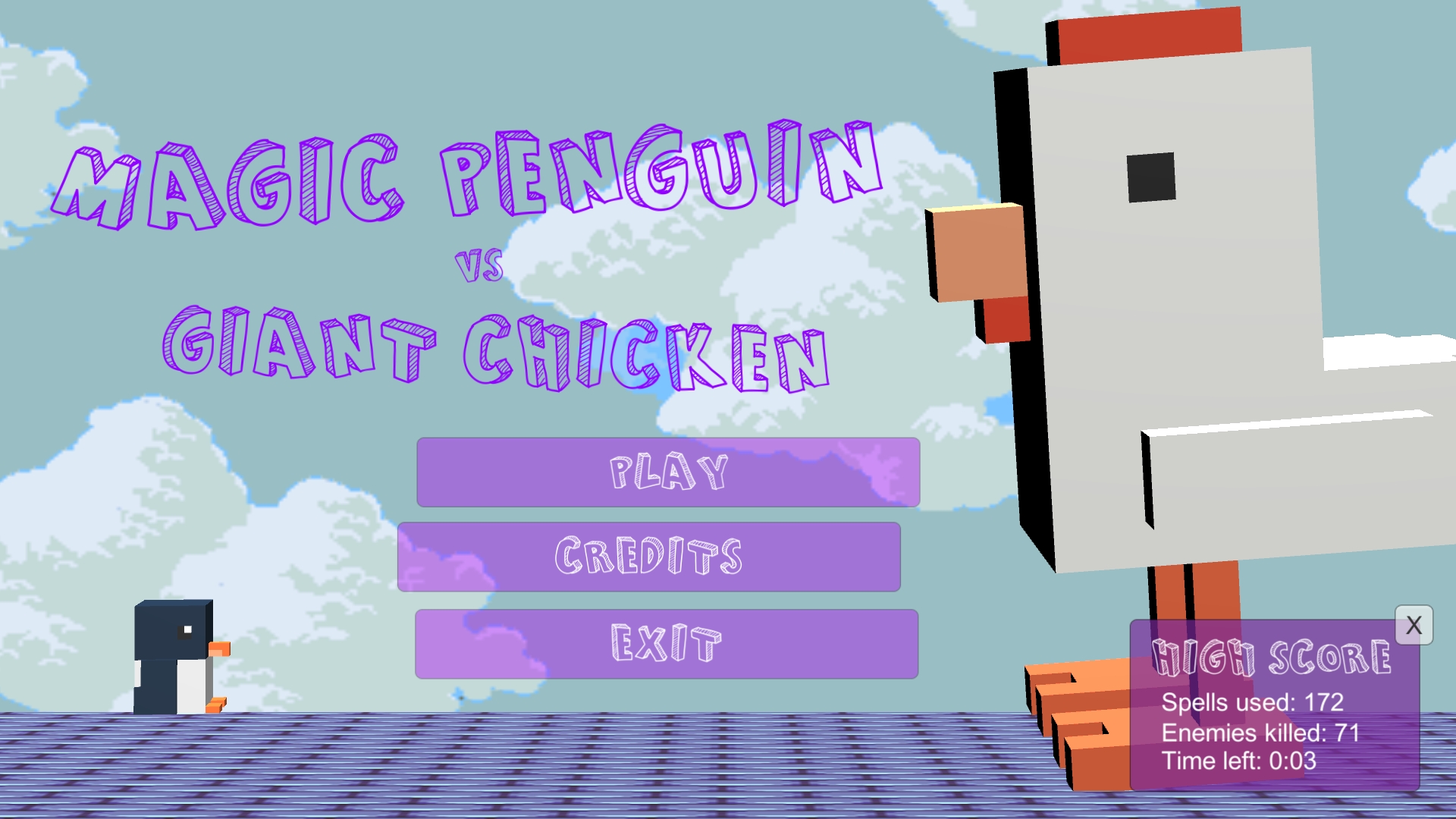 Magic Penguin vs Giant Chicken