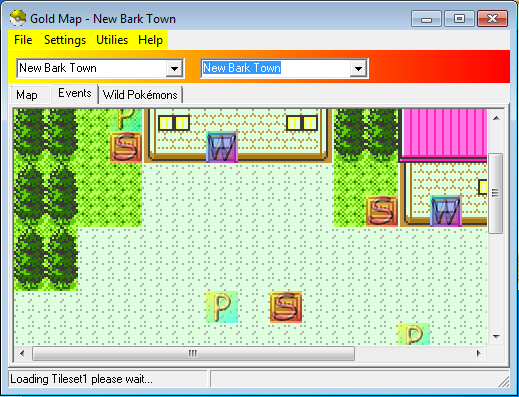 Screenshot of the Gold Map editor.