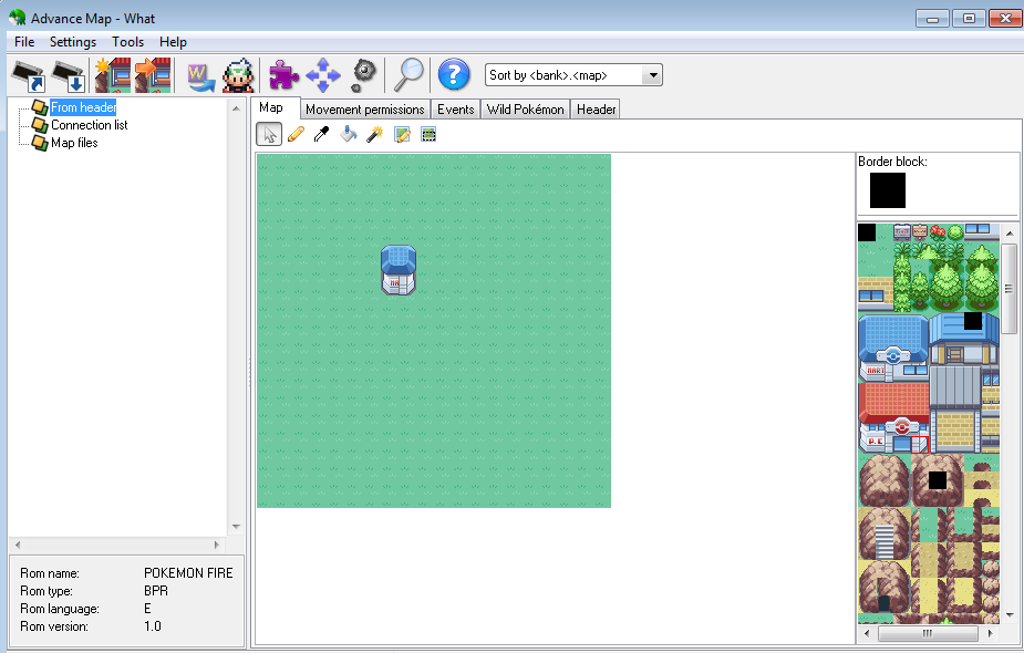 Screenshot of the Advance Map editor.